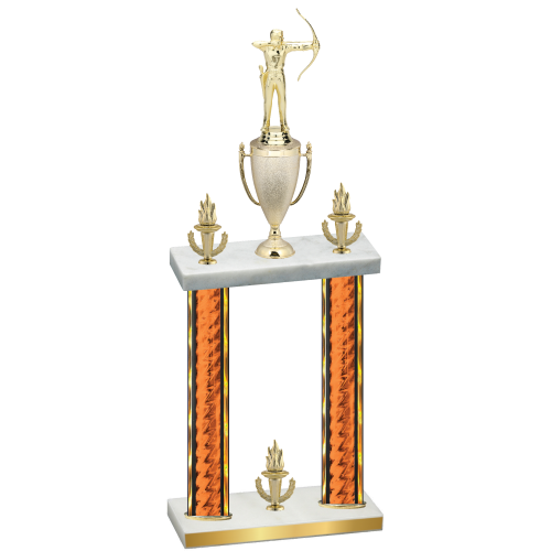 Double Orange Glacier Victory Archery Trophy