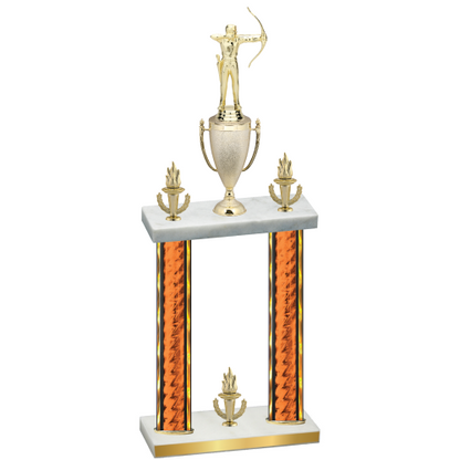 Double Orange Glacier Victory Archery Trophy