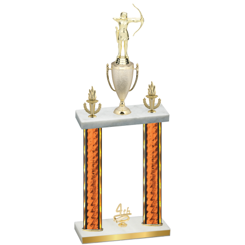 Double Orange Glacier Fourth Place Archery Trophy