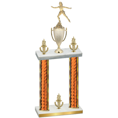 Double Orange Glacier Victory Skater Trophy