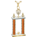 Double Orange Glacier First Place Weights Trophy