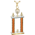 Double Orange Glacier Year Weights Trophy