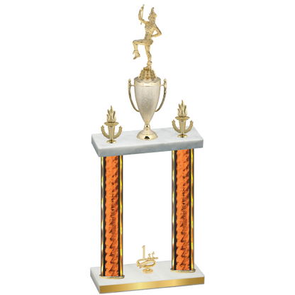 Double Orange Glacier First Place Majorette Trophy