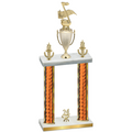 Double Orange Glacier Year Music Trophy