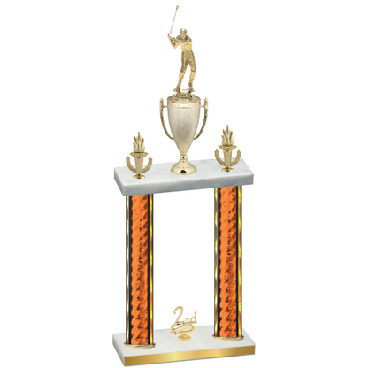 Double Orange Glacier Second Place Golf Trophy