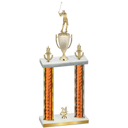 Double Orange Glacier Year Golf Trophy