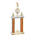 Double Orange Glacier First Place Golf Trophy