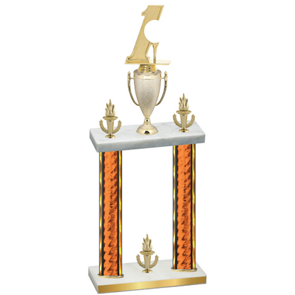 Double Orange Glacier Victory Golf Trophy
