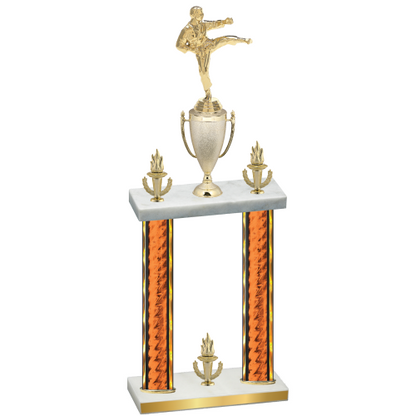 Double Orange Glacier Victory Karate Trophy