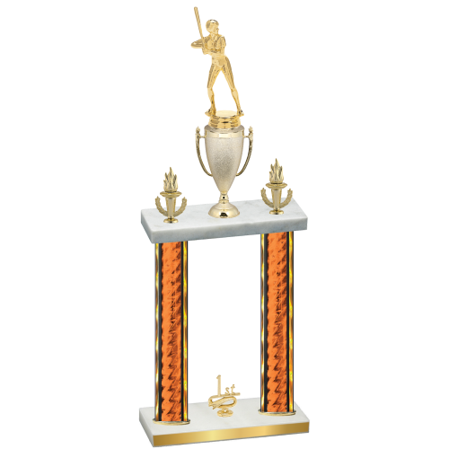 Double Orange Glacier First Place Softball Trophy