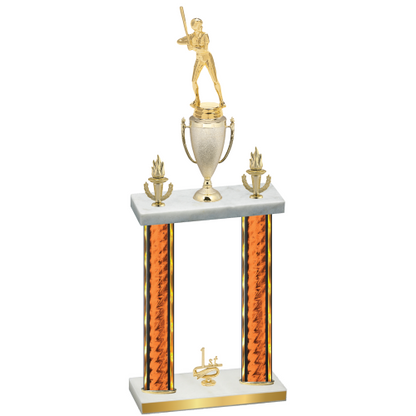 Double Orange Glacier First Place Softball Trophy