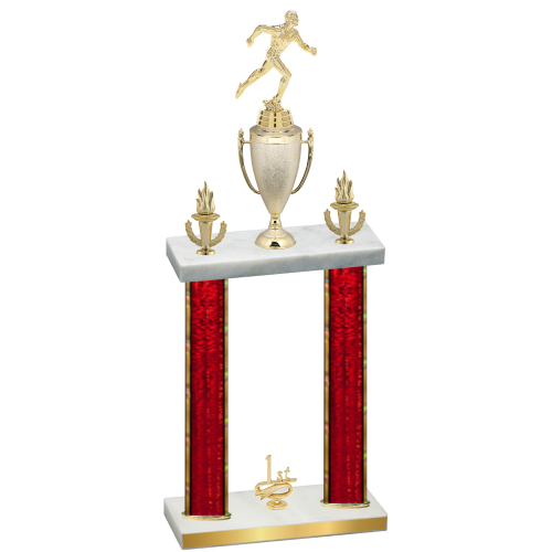 Double Red Glacier First Place Running Trophy
