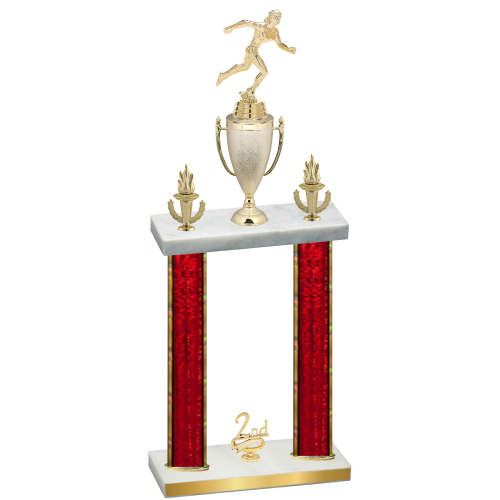 Double Red Glacier Second Place Running Trophy