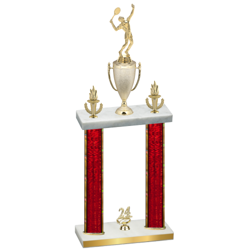 Double Red Glacier Year Tennis Trophy