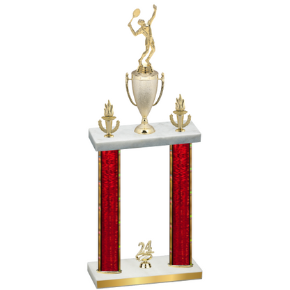 Double Red Glacier Year Tennis Trophy