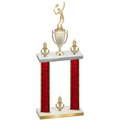 Double Red Glacier Victory Tennis Trophy