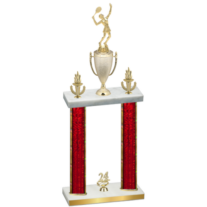 Double Red Glacier Year Tennis Trophy