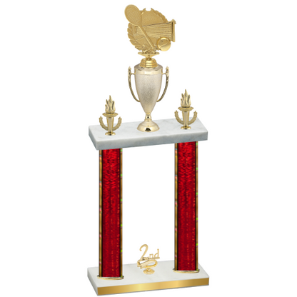 Double Red Glacier Second Place Tennis Trophy
