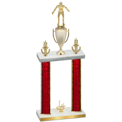 Double Red Glacier First Place Wrestling Trophy