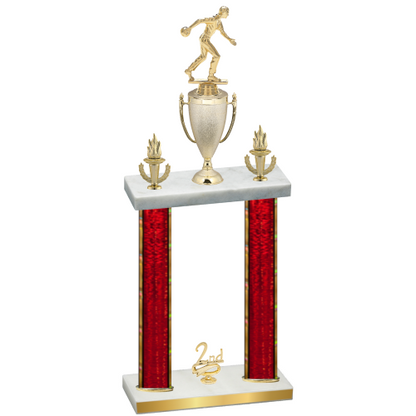 Double Red Glacier Second Place Bowling Trophy