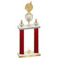 Double Red Glacier First Place Volleyball Trophy