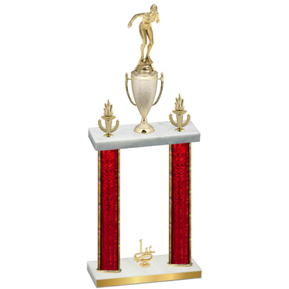 Double Red Glacier First Place Tennis Trophy