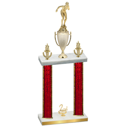 Double Red Glacier Second Place Tennis Trophy