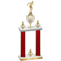 Double Red Glacier Victory Tennis Trophy