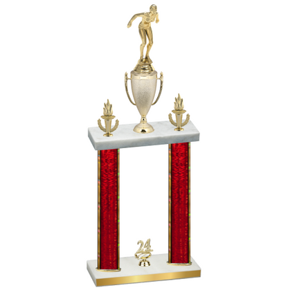 Double Red Glacier Year Tennis Trophy