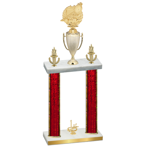 Double Red Glacier First Place Swimming Trophy