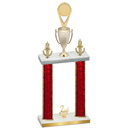 Double Red Glacier Second Place Insert Trophy