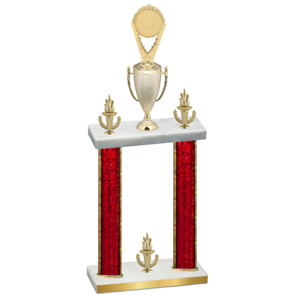 Double Red Glacier Victory Insert Trophy