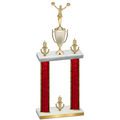 Double Red Glacier Victory Cheerleading Trophy