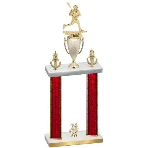 Double Red Glacier Year Lacrosse Trophy