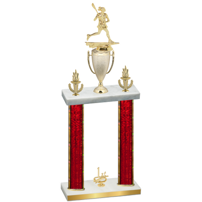 Double Red Glacier First Place Lacrosse Trophy