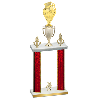 Double Red Glacier Year Pickleball Trophy