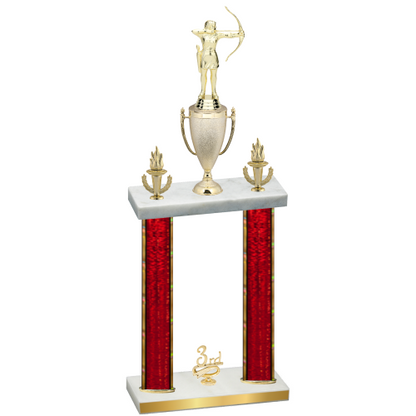 Double Red Glacier Third Place Archery Trophy