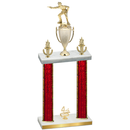 Double Red Glacier Fourth Place Shooter Trophy