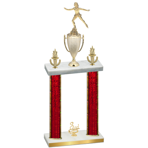 Double Red Glacier Third Place Skater Trophy