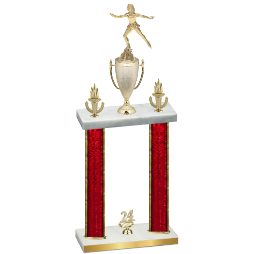 Double Red Glacier Year Skater Trophy