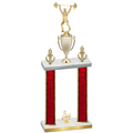 Double Red Glacier Third Place Weights Trophy