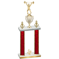 Double Red Glacier Fourth Place Weights Trophy