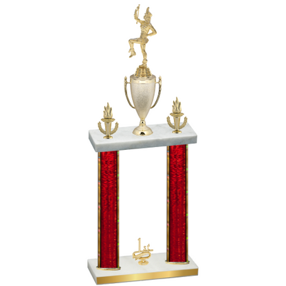 Double Red Glacier First Place Majorette Trophy