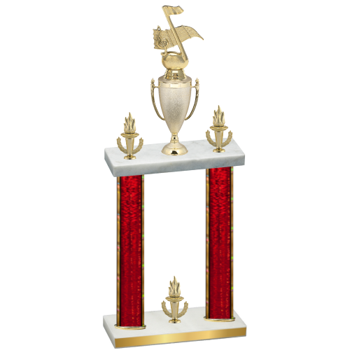 Double Red Glacier Victory Music Trophy
