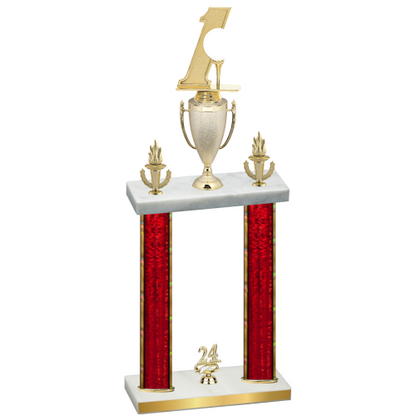 Double Red Glacier Year Golf Trophy
