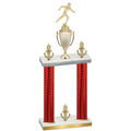 Double Red Carbon Fiber Victory Running Trophy