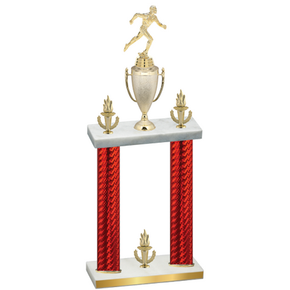 Double Red Carbon Fiber Victory Running Trophy