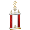 Double Red Carbon Fiber Year Running Trophy