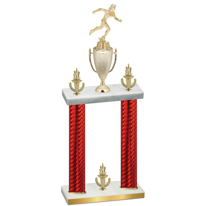 Double Red Carbon Fiber Victory Running Trophy