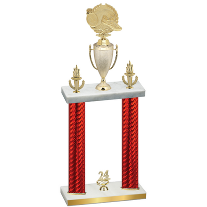 Double Red Carbon Fiber Year Running Trophy